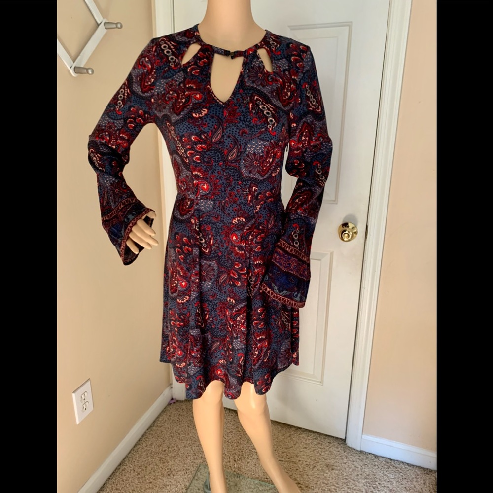 American Eagle Outfitters Paisley High Low Mini Dress size SP